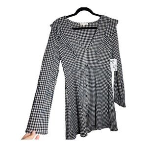 Nwt Le Lis cottage core plaid dress